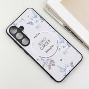 TPU+PC чохол Secret Garden with MagFit для Samsung Galaxy S23 FE White