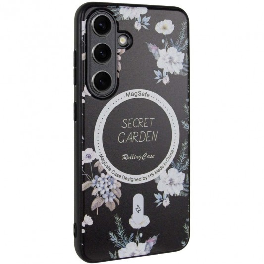 TPU+PC чехол Secret Garden with MagFit для Samsung Galaxy S23 FE Black
