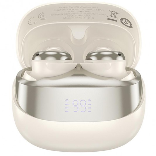 Бездротові TWS навушники Hoco EW200 Elegant Milky White - зображення 1 