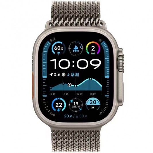 Ремешок Milanese Loop New Design для Apple Watch 38/40/41/42mm(ser.10) Titanium - изображение 1