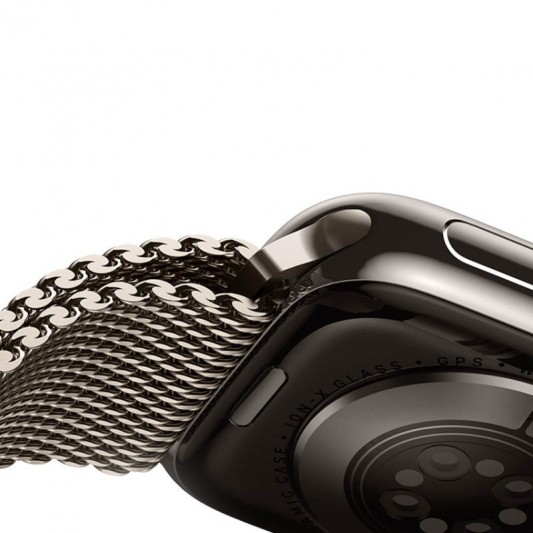 Ремешок Milanese Loop New Design для Apple Watch 38/40/41/42mm(ser.10) Titanium - изображение 4