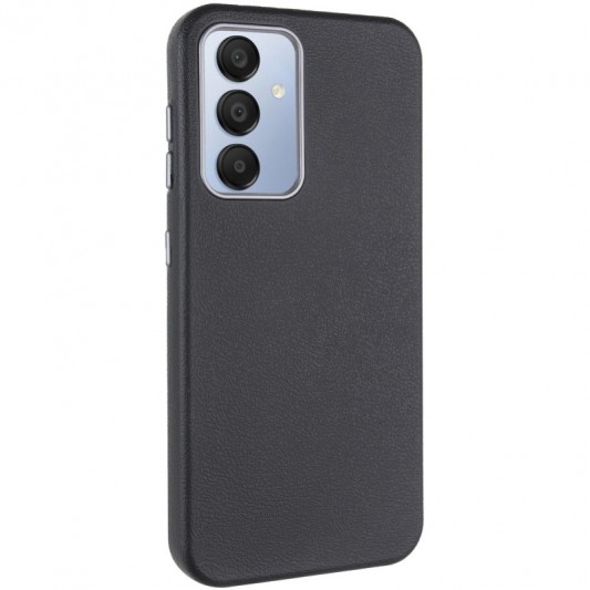 Кожаный чехол Leather Case Metal Buttons для Samsung Galaxy S23 FE Black