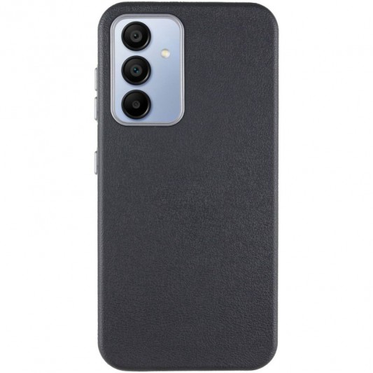 Кожаный чехол Leather Case Metal Buttons для Samsung Galaxy S23 FE Black - изображение 1