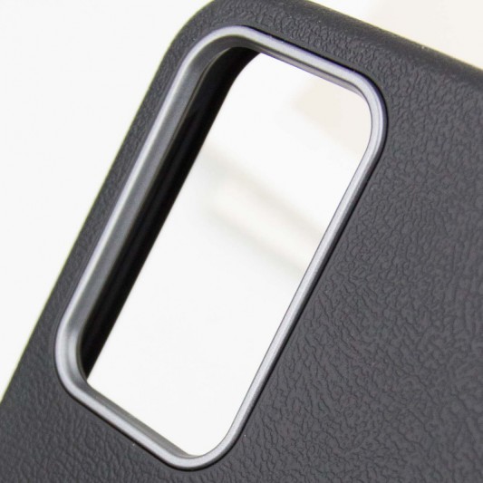 Кожаный чехол Leather Case Metal Buttons для Samsung Galaxy S23 FE Black - изображение 4