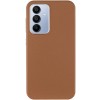 Шкіряний чохол Leather Case Metal Buttons для Samsung Galaxy S23 FE Brown