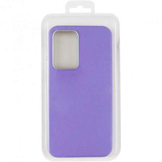 Кожаный чехол Leather Case Metal Buttons для Samsung Galaxy S23 FE Light Purple - изображение 5
