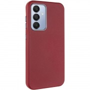 Кожаный чехол Leather Case Metal Buttons для Samsung Galaxy S23 FE Red
