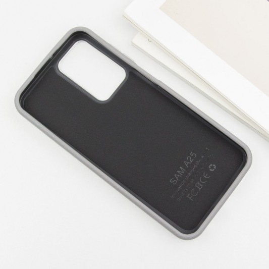 Кожаный чехол Leather Case Metal Buttons для Samsung Galaxy S23 FE Titanium Gray - изображение 3