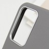 Шкіряний чохол Leather Case Metal Buttons для Samsung Galaxy S23 FE Titanium Gray