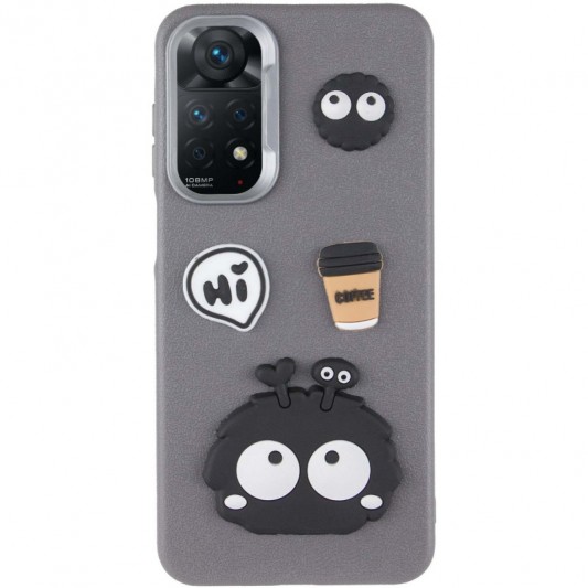 Чохол TPU Leather Toys для Xiaomi Redmi Note 11 Pro 4G/5G / 12 Pro 4G Monster / Grey - зображення 1 