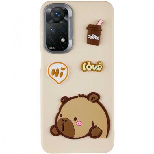 Чохол TPU Leather Toys для Xiaomi Redmi Note 11 Pro 4G/5G / 12 Pro 4G Capybara / Sand - зображення 1 
