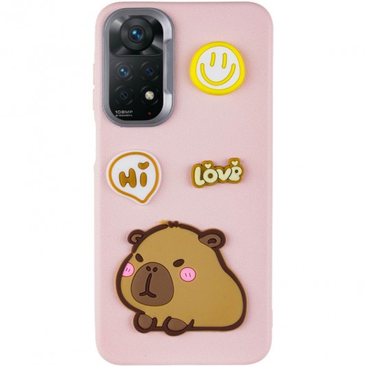 Чохол TPU Leather Toys для Xiaomi Redmi Note 11 Pro 4G/5G / 12 Pro 4G Capybara / Pink - зображення 1 