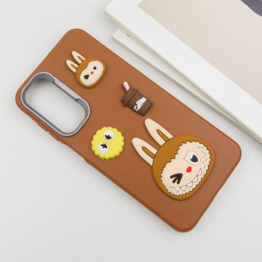 Чохол TPU Leather Toys для Xiaomi Redmi Note 11 Pro 4G/5G / 12 Pro 4G Labubu / Brown - зображення 2 