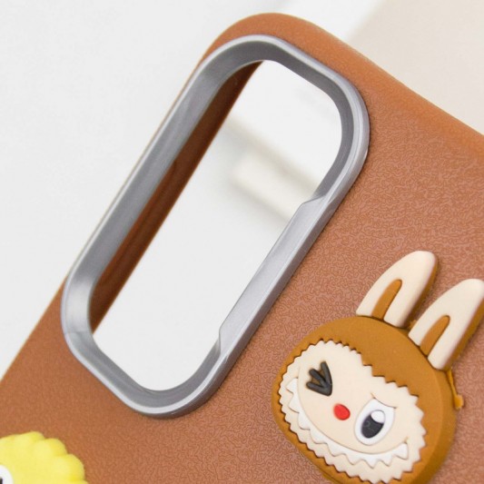 Чохол TPU Leather Toys для Xiaomi Redmi Note 11 Pro 4G/5G / 12 Pro 4G Labubu / Brown - зображення 5 