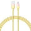 Дата кабель Baseus Discolor Series Fast Charging USB to Type-C 100W (1m) (P10374903) Custard Yellow