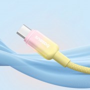 Дата кабель Baseus Discolor Series Fast Charging USB to Type-C 100W (1m) (P10374903) Custard Yellow