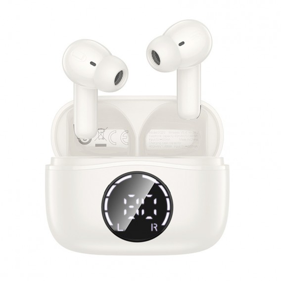 Бездротові TWS навушники Hoco EQ22 Singer ANC+ENC Cloudy white