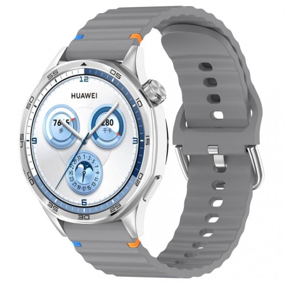 Силиконовый ремешок Wavy для Smart Watch 22mm Gray
