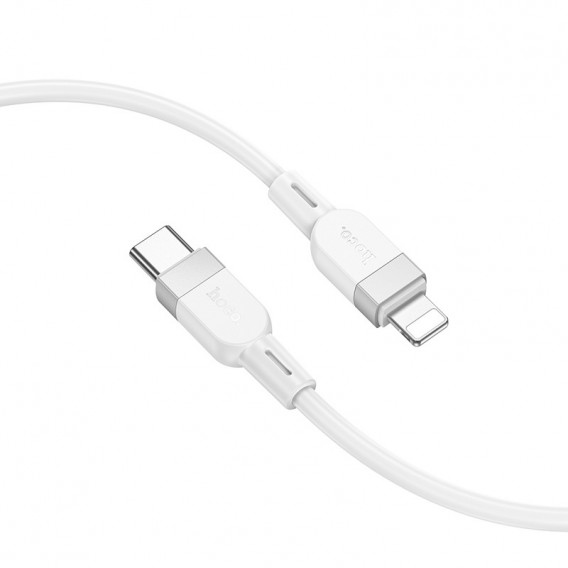Дата кабель Hoco X109 Energy silicone Type-C to Lightning (1m) White