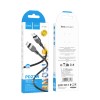 Дата кабель Hoco X109 Energy silicone Type-C to Lightning (1m) Black