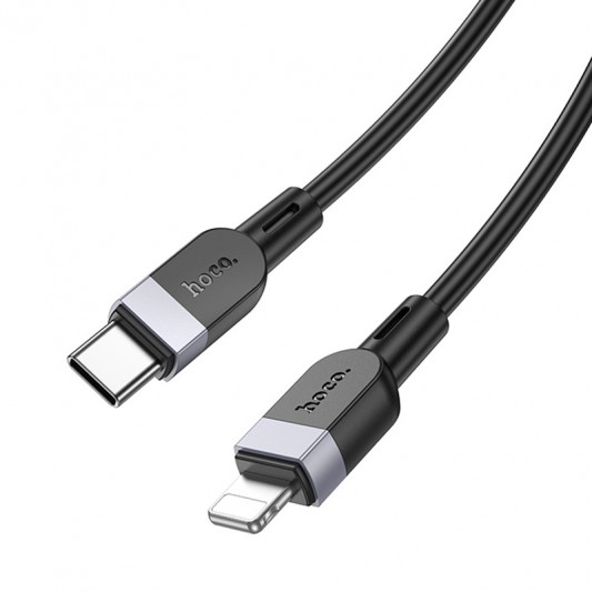 Дата кабель Hoco X109 Energy silicone Type-C to Lightning (1m) Black - зображення 3 