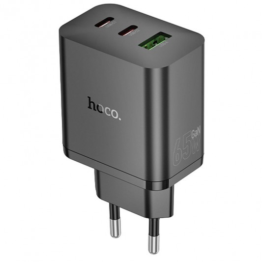 СЗУ Hoco N51 Scenery PD65W (1USB-A/2C) Black