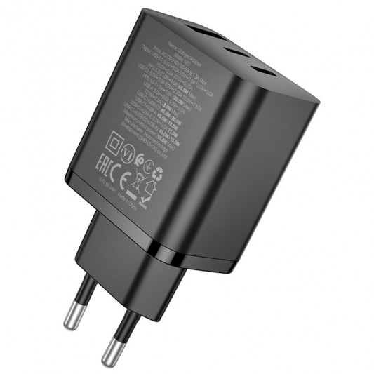 СЗУ Hoco N51 Scenery PD65W (1USB-A/2C) Black - изображение 1
