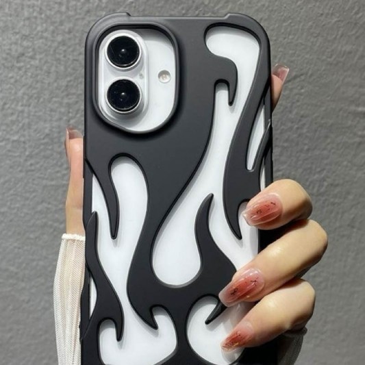 Чехол TPU WinFire для Apple iPhone 16 Plus (6.7") Black - изображение 2