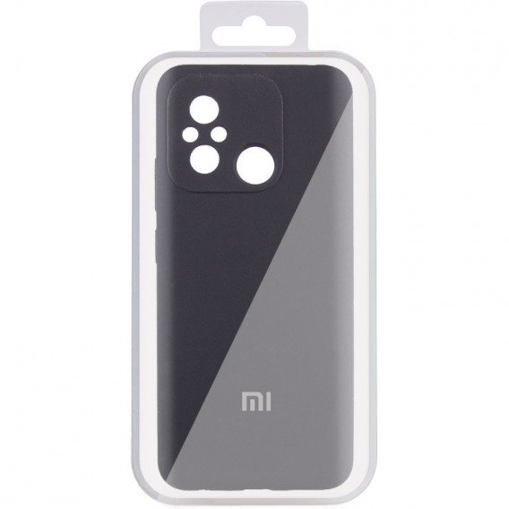 Чохол Silicone Cover Lakshmi Full Camera (AA) with logo для Xiaomi Redmi 12C / Poco C55 Чорний / Black
