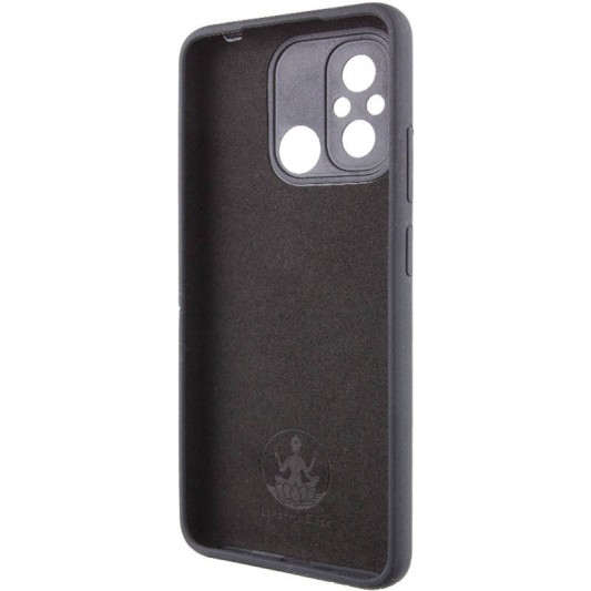 Чохол Silicone Cover Lakshmi Full Camera (AA) with logo для Xiaomi Redmi 12C / Poco C55 Чорний / Black - зображення 3 