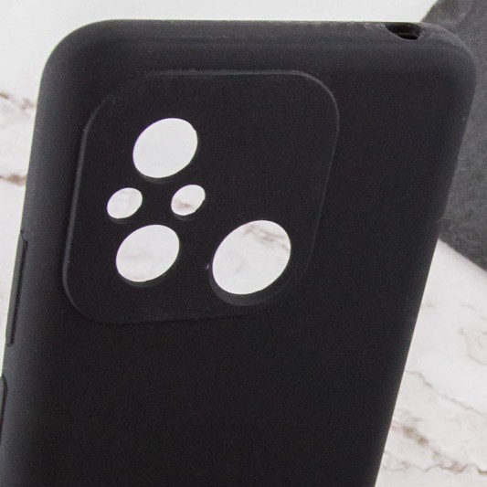 Чохол Silicone Cover Lakshmi Full Camera (AA) with logo для Xiaomi Redmi 12C / Poco C55 Чорний / Black - зображення 4 