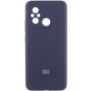 Чохол Silicone Cover Lakshmi Full Camera (AA) with logo для Xiaomi Redmi 12C / Poco C55 Синій / Midnight blue
