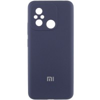 Чехол Silicone Cover Lakshmi Full Camera (AA) with logo для Xiaomi Redmi 12C / Poco C55 Синий / Midnight blue