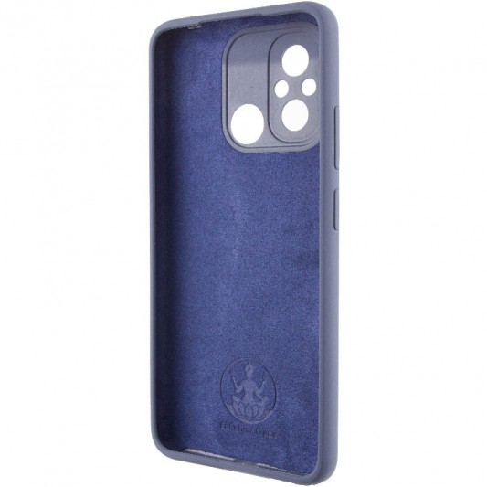 Чохол Silicone Cover Lakshmi Full Camera (AA) with logo для Xiaomi Redmi 12C / Poco C55 Синій / Midnight blue - зображення 2 
