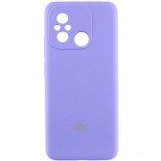 Чохол Silicone Cover Lakshmi Full Camera (AA) with logo для Xiaomi Redmi 12C / Poco C55 Бузковий / Dasheen