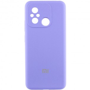 Чехол Silicone Cover Lakshmi Full Camera (AA) with logo для Xiaomi Redmi 12C / Poco C55 Сиреневый / Dasheen