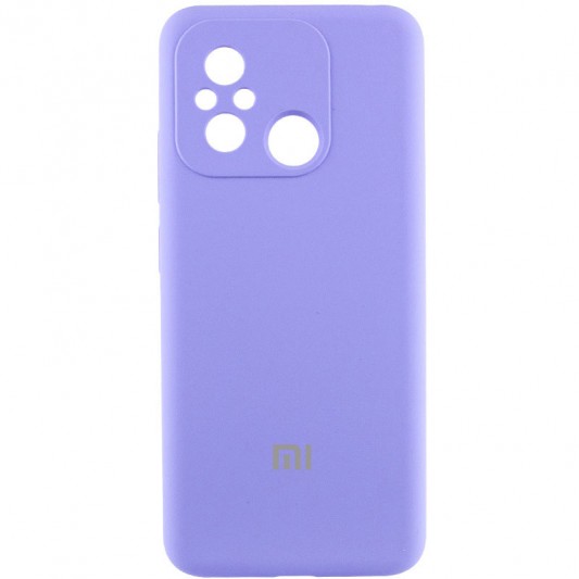 Чохол Silicone Cover Lakshmi Full Camera (AA) with logo для Xiaomi Redmi 12C / Poco C55 Бузковий / Dasheen