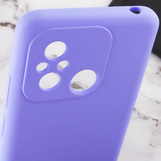 Чохол Silicone Cover Lakshmi Full Camera (AA) with logo для Xiaomi Redmi 12C / Poco C55 Бузковий / Dasheen - зображення 3 