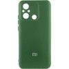 Чохол Silicone Cover Lakshmi Full Camera (AA) with logo для Xiaomi Redmi 12C / Poco C55 Зелений / Dark green