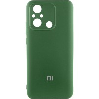 Чохол Silicone Cover Lakshmi Full Camera (AA) with logo для Xiaomi Redmi 12C / Poco C55 Зелений / Dark green