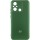 Чохол Silicone Cover Lakshmi Full Camera (AA) with logo для Xiaomi Redmi 12C / Poco C55 Зелений / Dark green