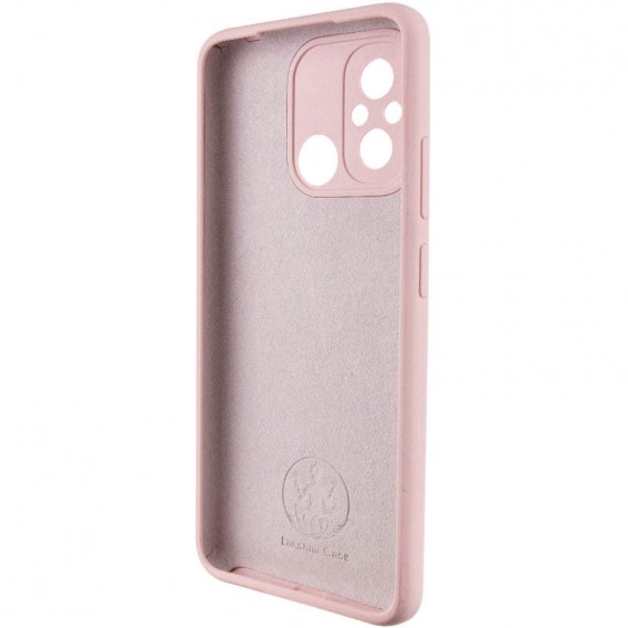 Чохол Silicone Cover Lakshmi Full Camera (AA) with logo для Xiaomi Redmi 12C / Poco C55 Рожевий / Pink Sand