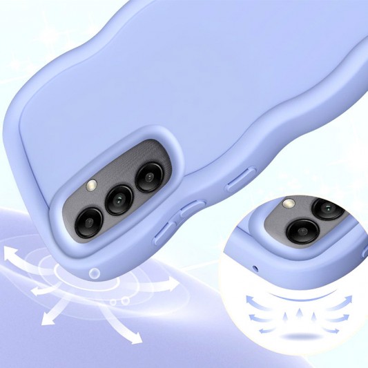 Чехол TPU Ripple для Samsung Galaxy S23 FE Lilac Blue - изображение 3