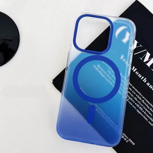 Чохол TPU+PC Phantom with MagSafe для Apple iPhone 13 Pro Max (6.7") Blue - зображення 2 