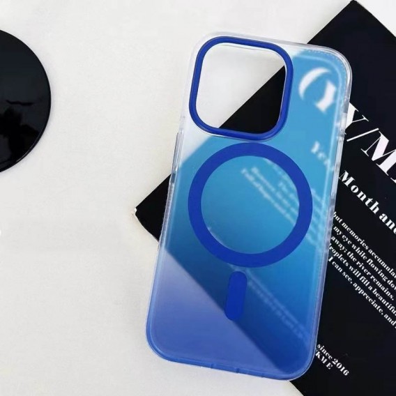 Чохол TPU+PC Phantom with MagSafe для Apple iPhone 15 Pro Max (6.7") Blue