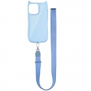 Чохол TPU GETMAN Cat with straps для Apple iPhone 15 Pro (6.1") Blue
