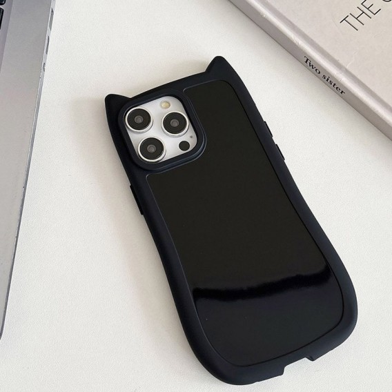 Чохол TPU GETMAN Cat with straps для Apple iPhone 15 Pro (6.1") Black