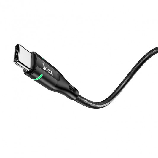 Дата кабель Hoco U93 "Shadow" Type-C (1.2 m) Черный - изображение 3