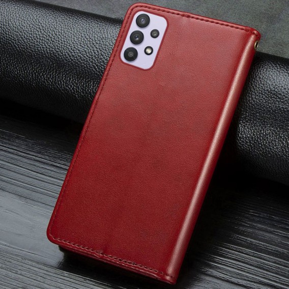 Шкіряний чохол-книжка GETMAN Gallant (PU) для Samsung Galaxy A32 4G Червоний Шкіряний чохол-книжка GETMAN Gallant (PU) для Samsung Galaxy A32 4G Червоний
