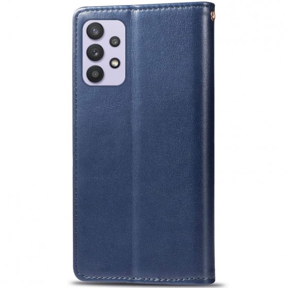 Шкіряний чохол-книжка GETMAN Gallant (PU) для Samsung Galaxy A32 4G Синій
